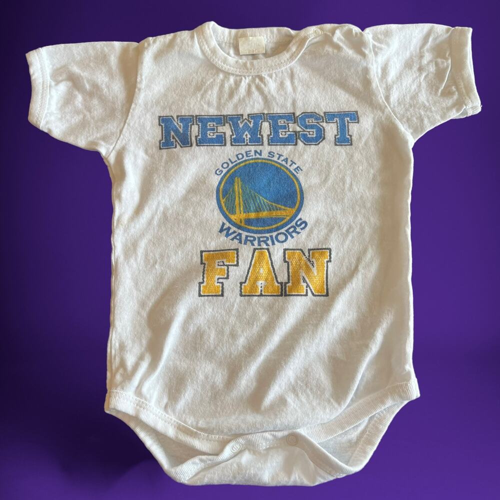 Newest Golden State Warriors Fan One Piece 0-3M Baby Basketball NBA Steph Curry